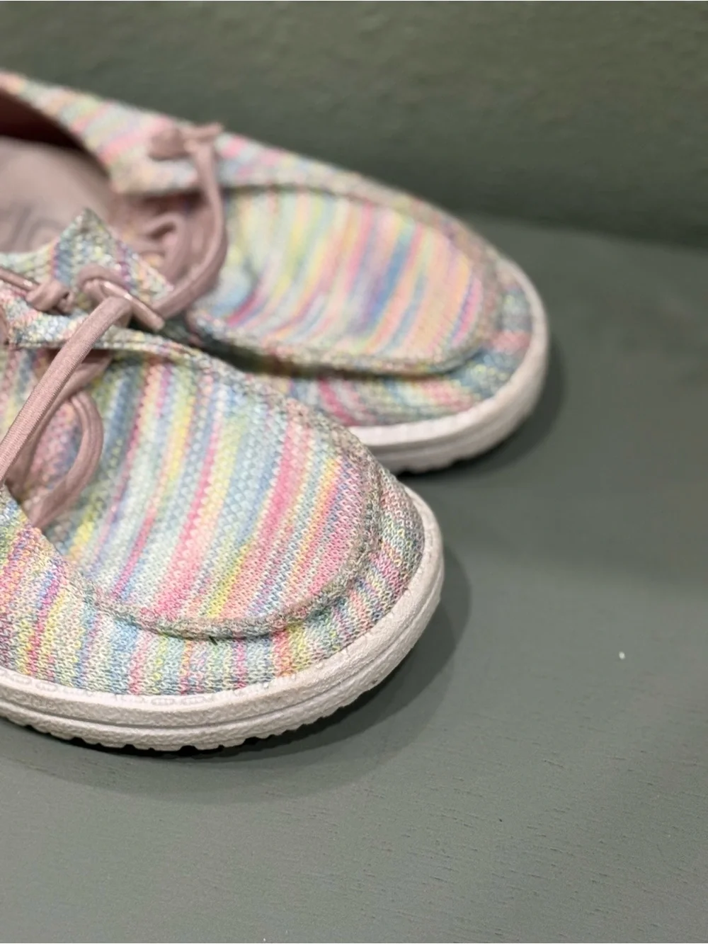 Hey Dude Kids Wendy Pastel Knit Slip-On‎ Shoes - Pink Multi